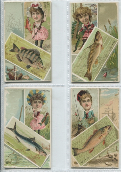 N108 Duke Fishers and Fish Large Format lot of (6) cards