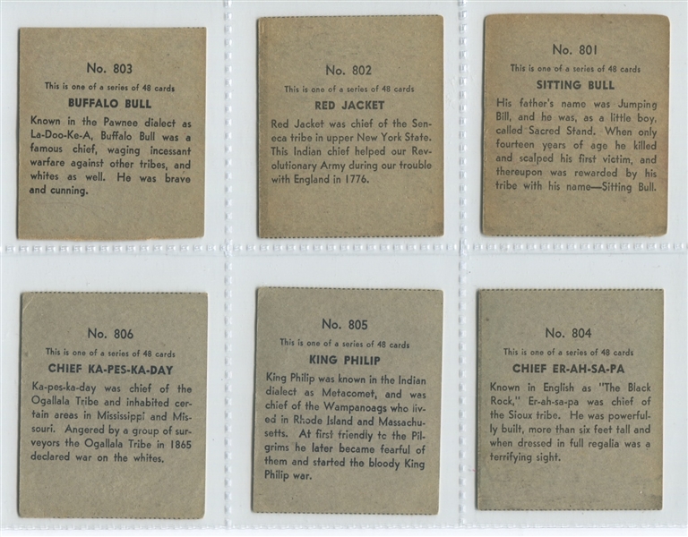 R131 Western Series Strip Card Complete set of (48)