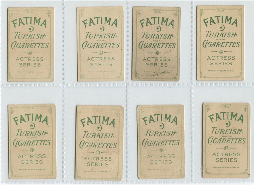 T27 Fatima Actresses Complete Set of (84)
