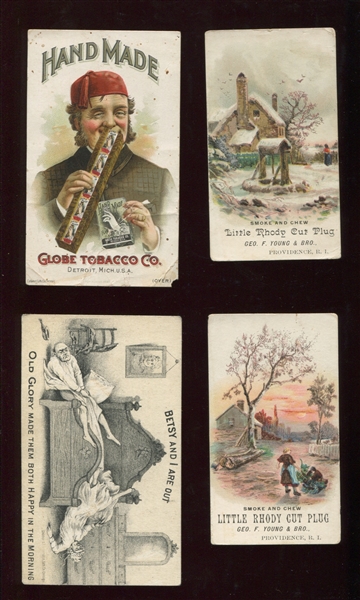Great lot of (8) Turn of the Century Tobacco Trade Cards