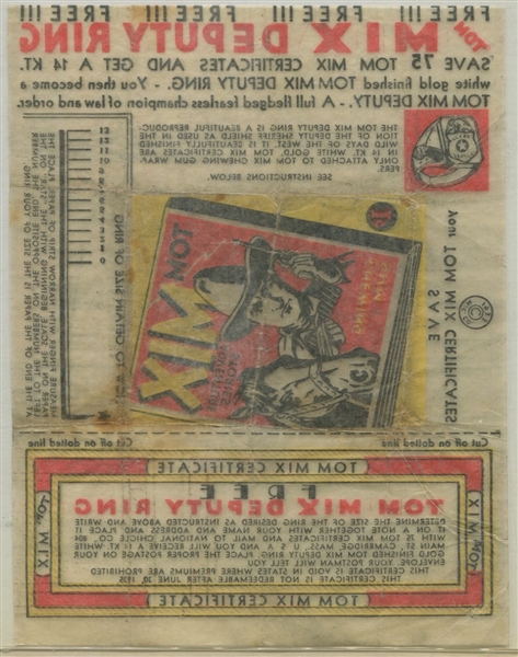 R151 National Chicle Tom Mix Wrapper