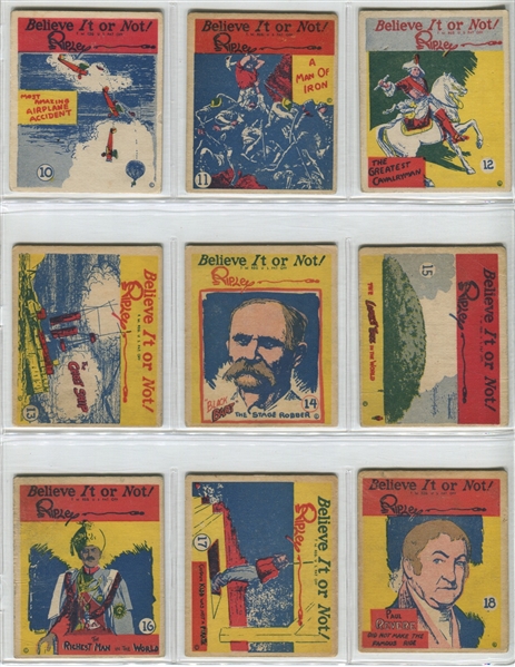 R21 Wolverine Gum Ripley's Believe It Or Not Complete Low-Number Set of (24) Cards