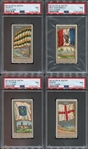 N6 Allen & Ginter City Flags Lot of (5) PSA7 cards