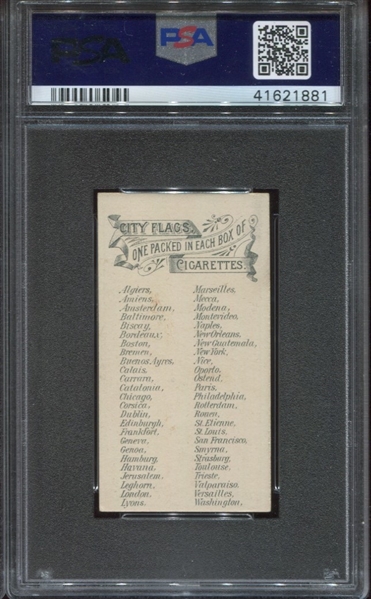 N6 Allen & Ginter City Flags Lot of (11) PSA-Graded