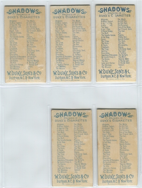 N87 Duke Tobacco Shadows Complete set of (50) Cards