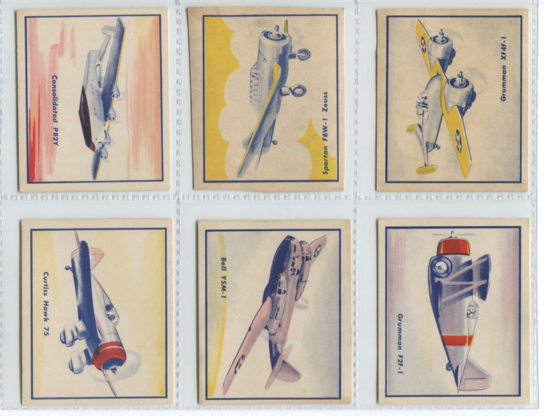 R47 Shelby Gum Fighting Planes Complete set of (24) Cards