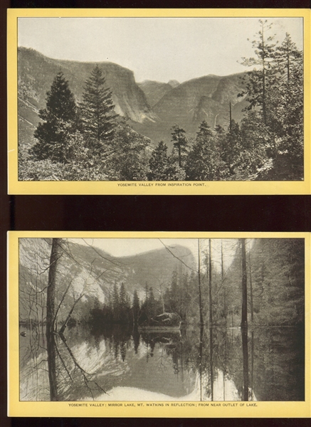 H446-13 Singer Souvenirs - Yosemite Valley Trade Cards Complete set of (10) with Original Envelope