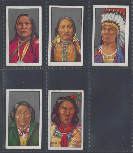 1927 Godfrey Phillips Red Indian Complete set of (25) Cards