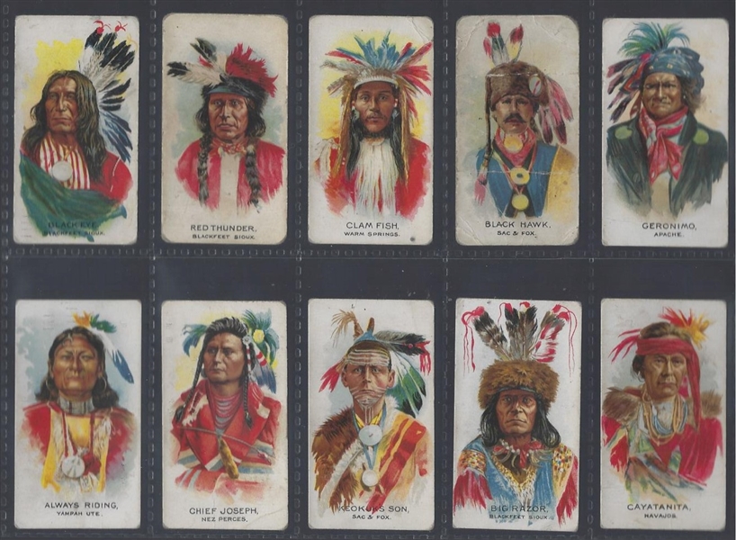 V118 Ganong Brothers Big Chief Indians Complete Set of (50) Cards