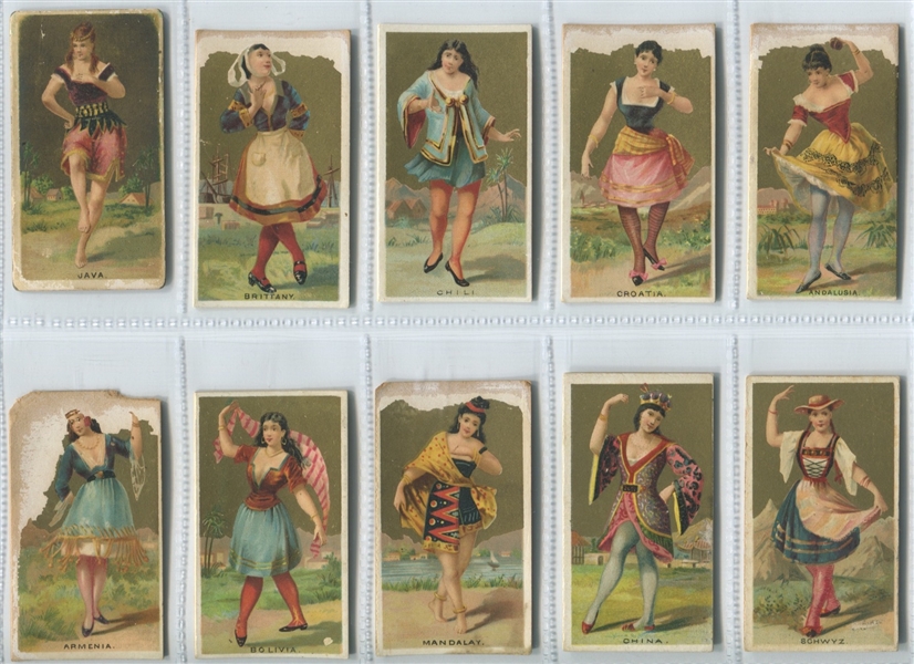 N185 Kimball Dancing Girls of the World Lot of (20) Cards