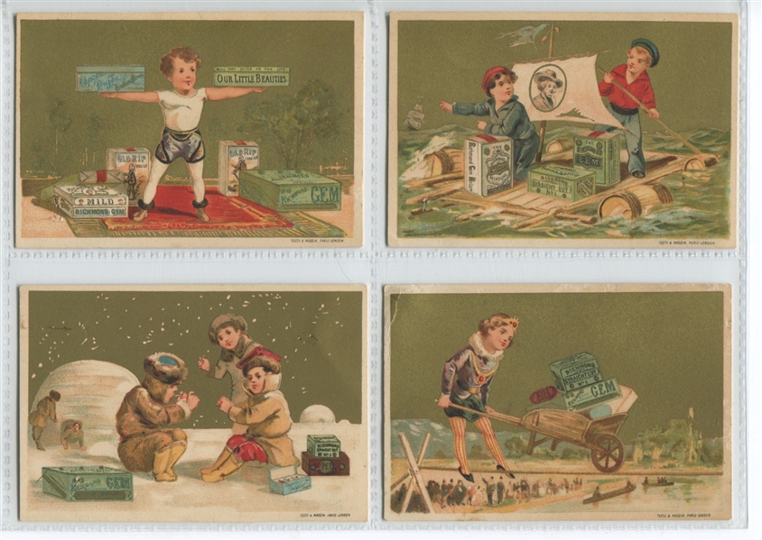 H230 Allen & Ginter Our Little Beauties Children Trade Card lot of (18) Cards