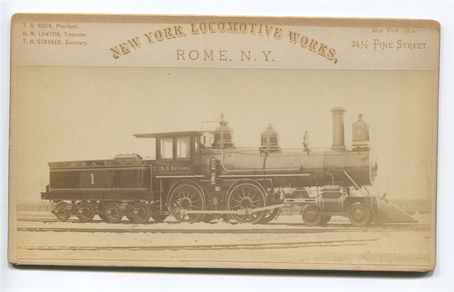 Phenomenal 19th century Railroad Cabinet pair from NY Locomotive Works
