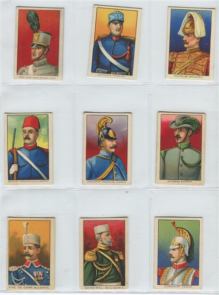 T79 Fez/Tolstoi Cigarettes Military Complete Set of (100) Cards