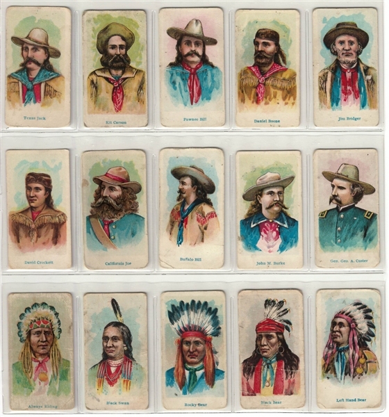 E49 American Caramel Wild West Complete set of (20) Cards