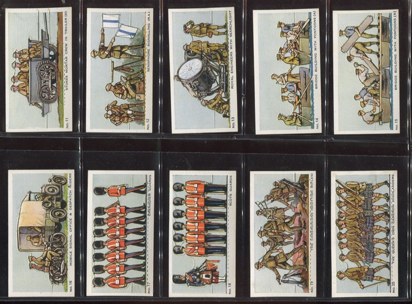 1928 Stephen Mitchell A Model Army Die-Cuts Complete set of (30)