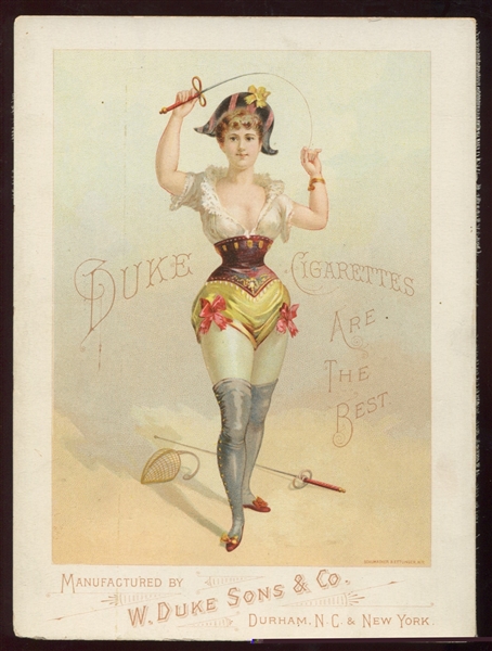 A32 Duke Tobacco Sporting Girls Folio Card - Fencing Girl