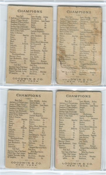 N162 Goodwin Champions lot of (4) Cards
