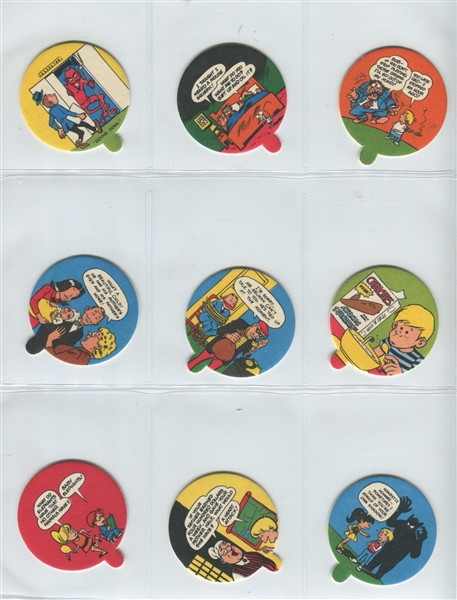 1971 Tough Topps Rocks O' Gum Complete Test set with scarce Woody Gelman Lid