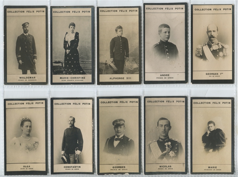 1908-1922 Felix Potin (France) Lot of (360) Cards with Thomas Edison and Cyclists
