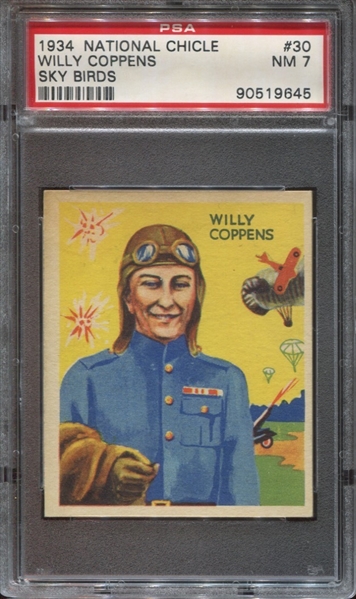 R136 National Chicle Sky Birds #30 Willy Coppens PSA7 NM