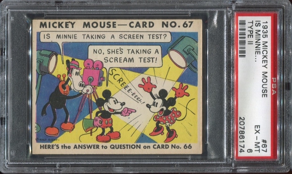 R89 Gum Inc Mickey Mouse #67 PSA6 EXMT - Type II