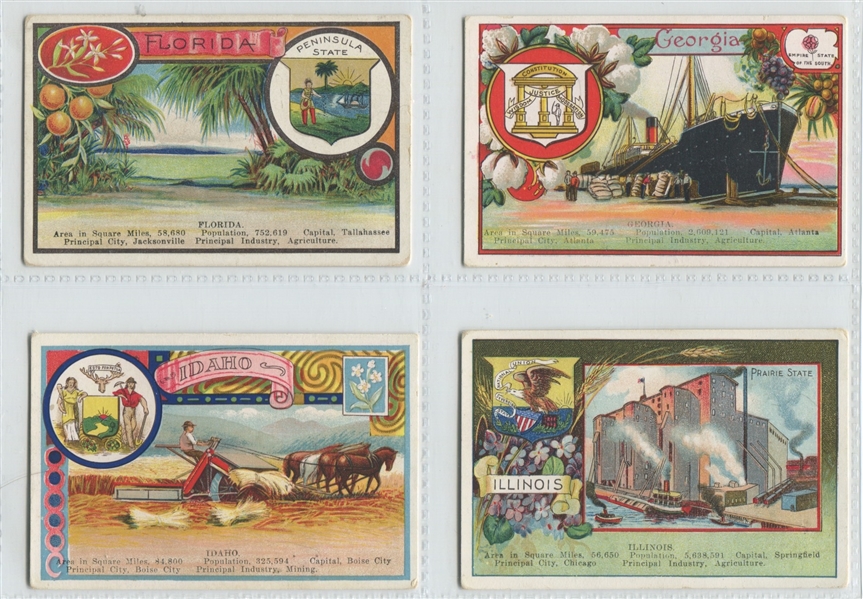 D22 Cushman Bread Cards of States Complete Set of (48) Cards
