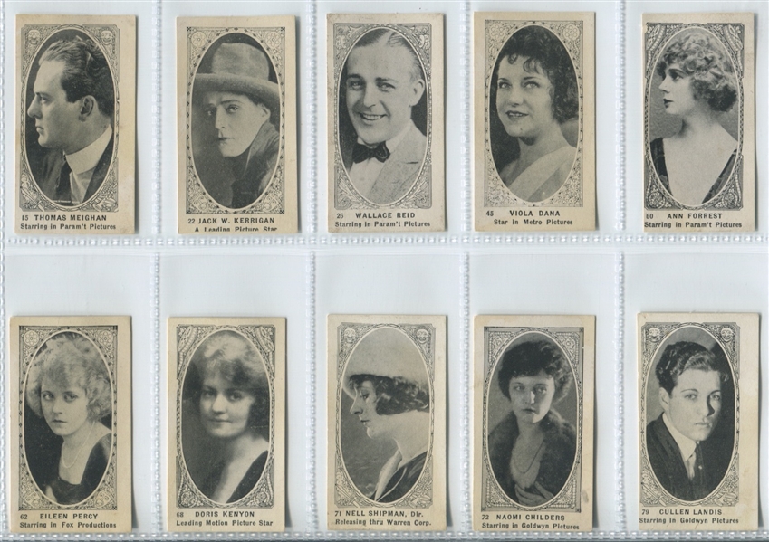 T85-3 Strollers Portrait in Oval Lot of (15) Cards