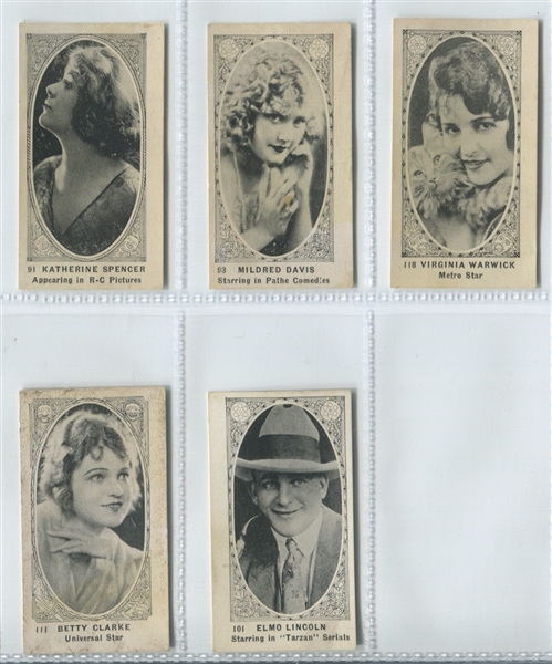 T85-3 Strollers Portrait in Oval Lot of (15) Cards