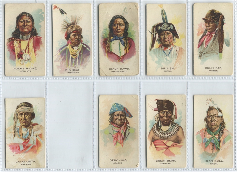 E46 Philadelphia Caramel Indians Two Lines Near Set of (22/25) Cards