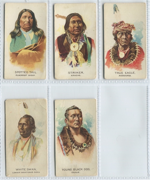 E46 Philadelphia Caramel Indians Two Lines Near Set of (22/25) Cards
