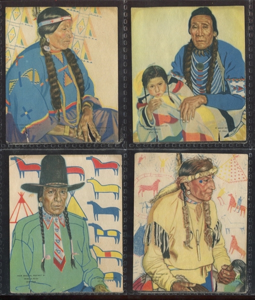 D127 Phillips Bread Indian Pictures Lot of (10) Cards