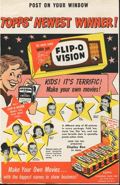 1949 Topps Flip-O-Vision Sales Brochure