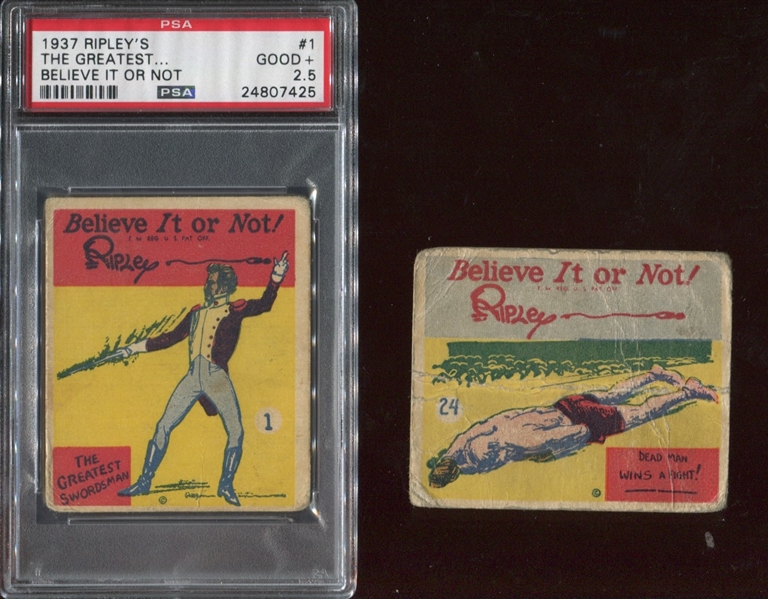R21 Wolverine Gum Ripley's Believe it or Not Pair of Cards