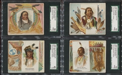 N36 Allen & Ginters Famous American Indians Complete Set of (50) Cards