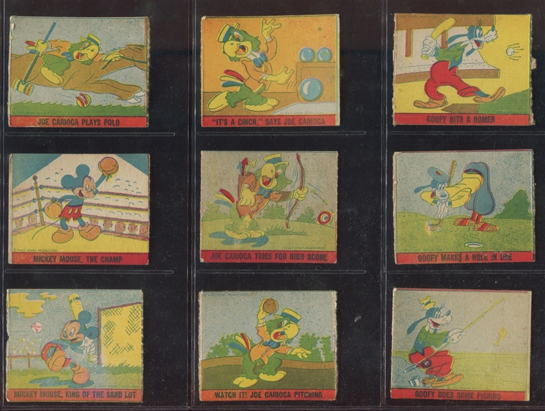 R161 Walt Disney Comics Strip Card Complete Set of (32)