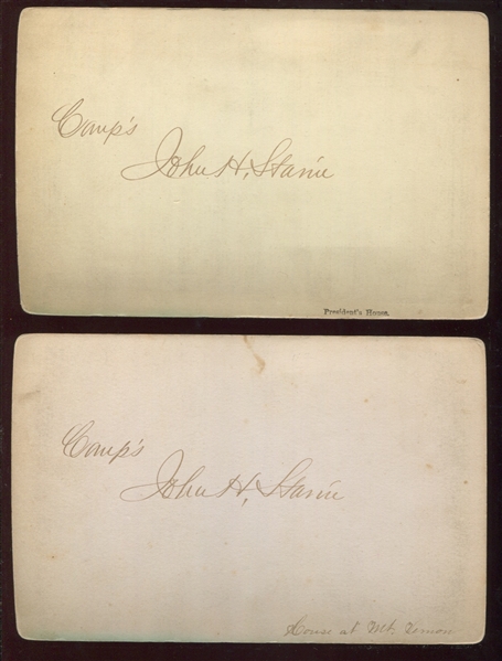 Lot of (3) 1890's Jarvis Publishing Washington DC Cabinet Cards