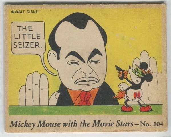 R90 Mickey Mouse and the Movie Stars #104 - Edward G Robinson