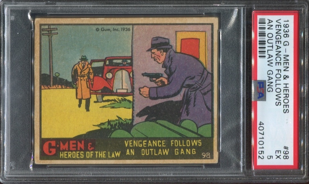 R60 G-Men and Heroes of the Law #98 PSA5 EX