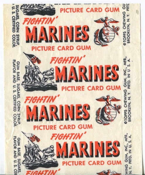 1953 Topps Fightin' Marines Wax Pack Wrapper