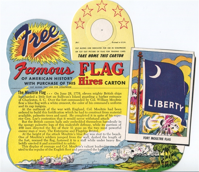 1950's Hires Root Beer Hangar Tags Flags Near Set (3/6)