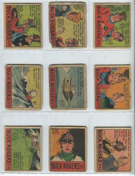 R28 Cartoon Adventures Buck Rogers Complete (24) Card Set