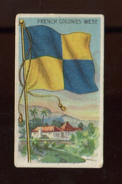 T59 Sweet Caporal Tobacco Wrappers Flag Card - French Colonies West