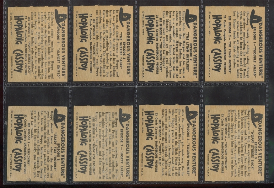1950 Topps Hopalong Cassidy Complete Set of (230) No Foils
