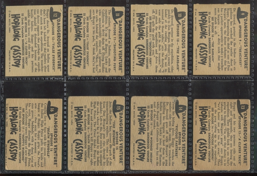 1950 Topps Hopalong Cassidy Complete Set of (230) No Foils