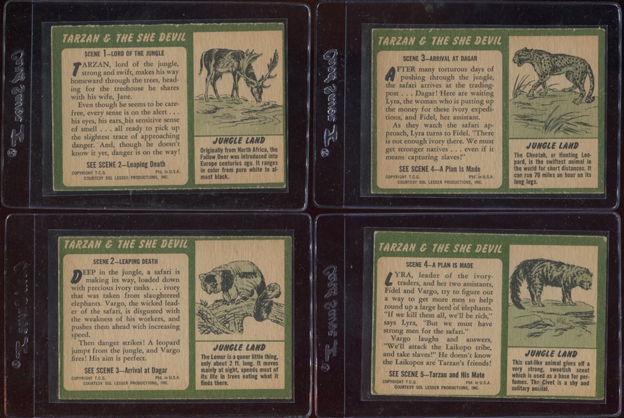 1953 Topps Tarzan and the She-Devil Complete Set (60) With Extras
