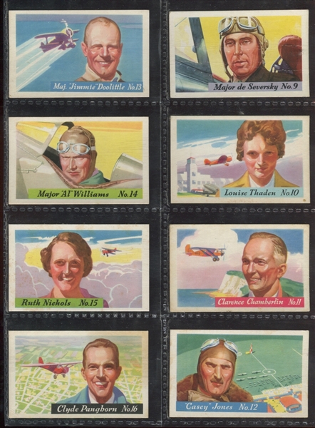 F277-4 Heinz Rice Flakes Aviators Complete Set of (25) Cards