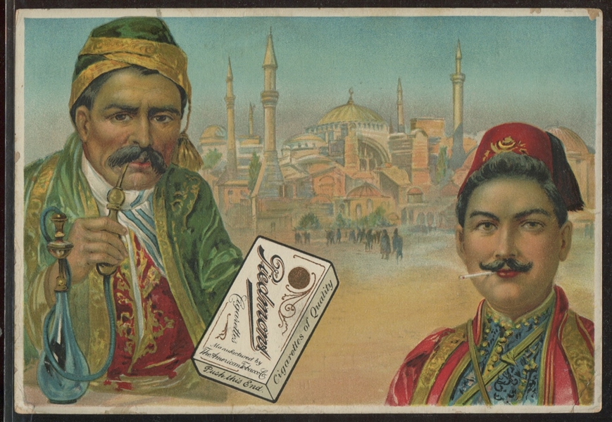 Pair of Piedmont Advertising Oversized Trade Cards