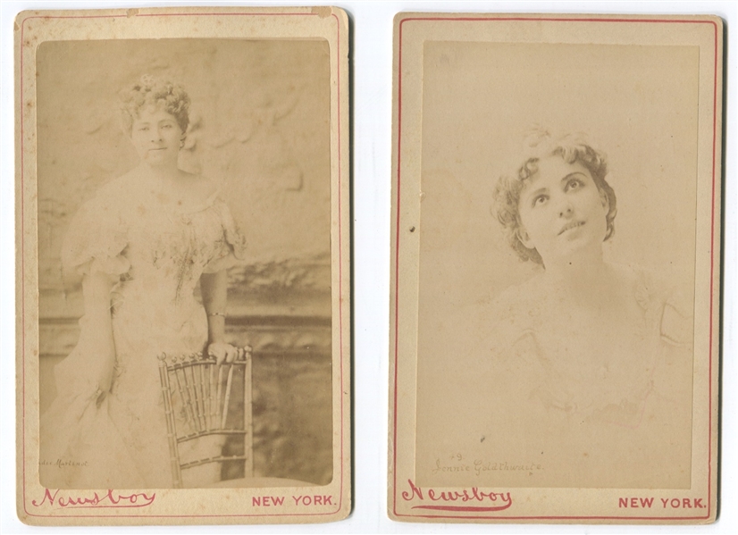 N566 Newsboy Tobacco Actress Cabinet Card Lot of (16)
