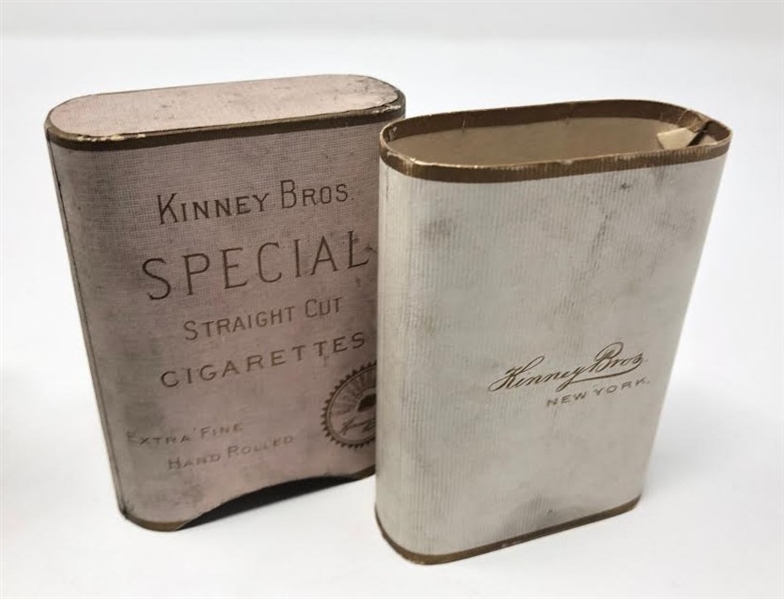 Lot of (3) Kinney Tobacco Overseas Slide/Shell Cigarette Packs