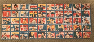 R52 Baltimore Gum Flags Complete Set on Uncut Sheet